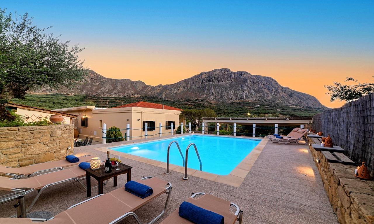 Cretan Kera Villa Heated Pool Zewnętrze zdjęcie